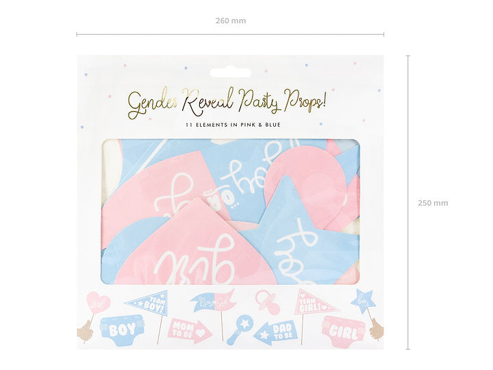 Gender Reveal Photo Props