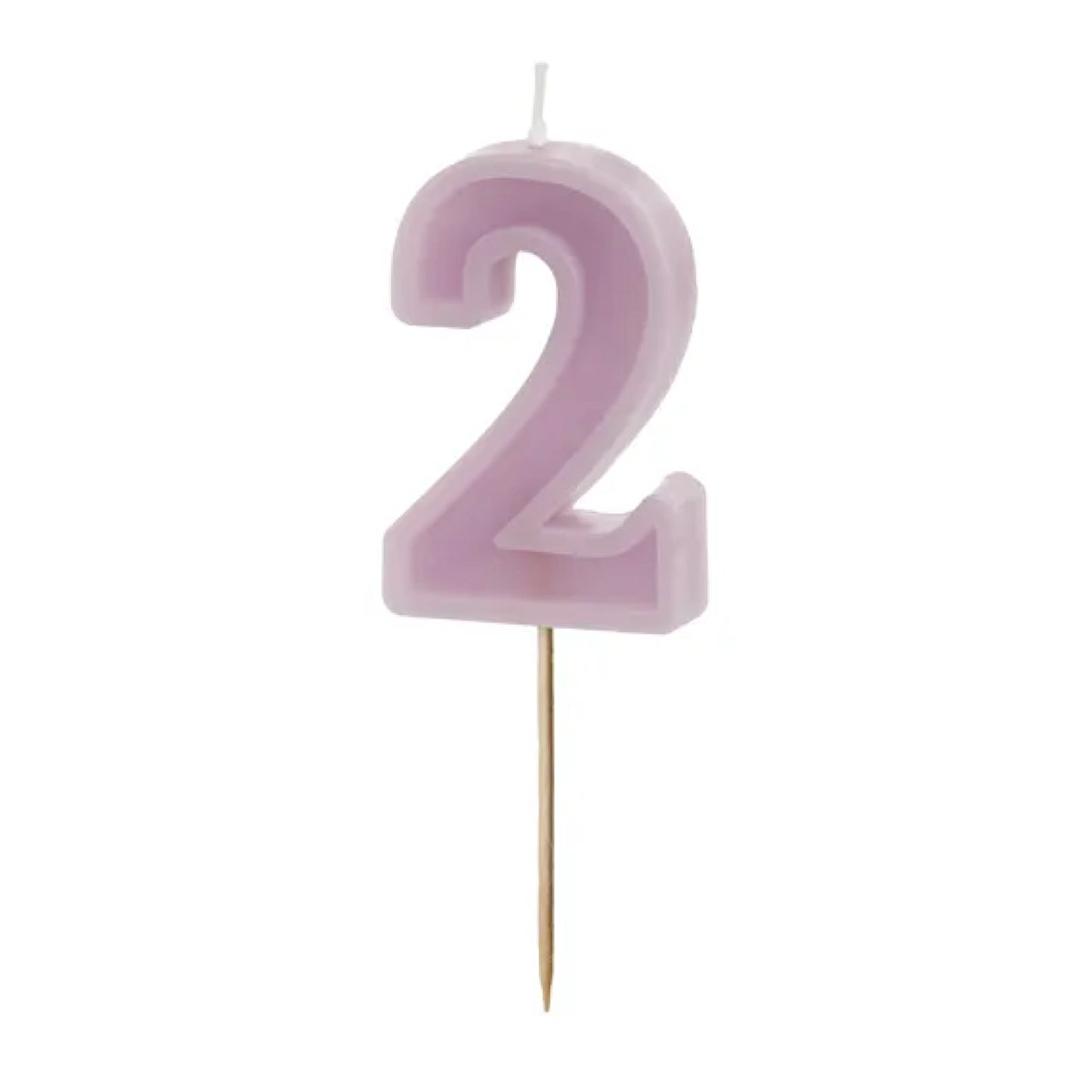 Pastel Purple Numbers 0-9 Candles