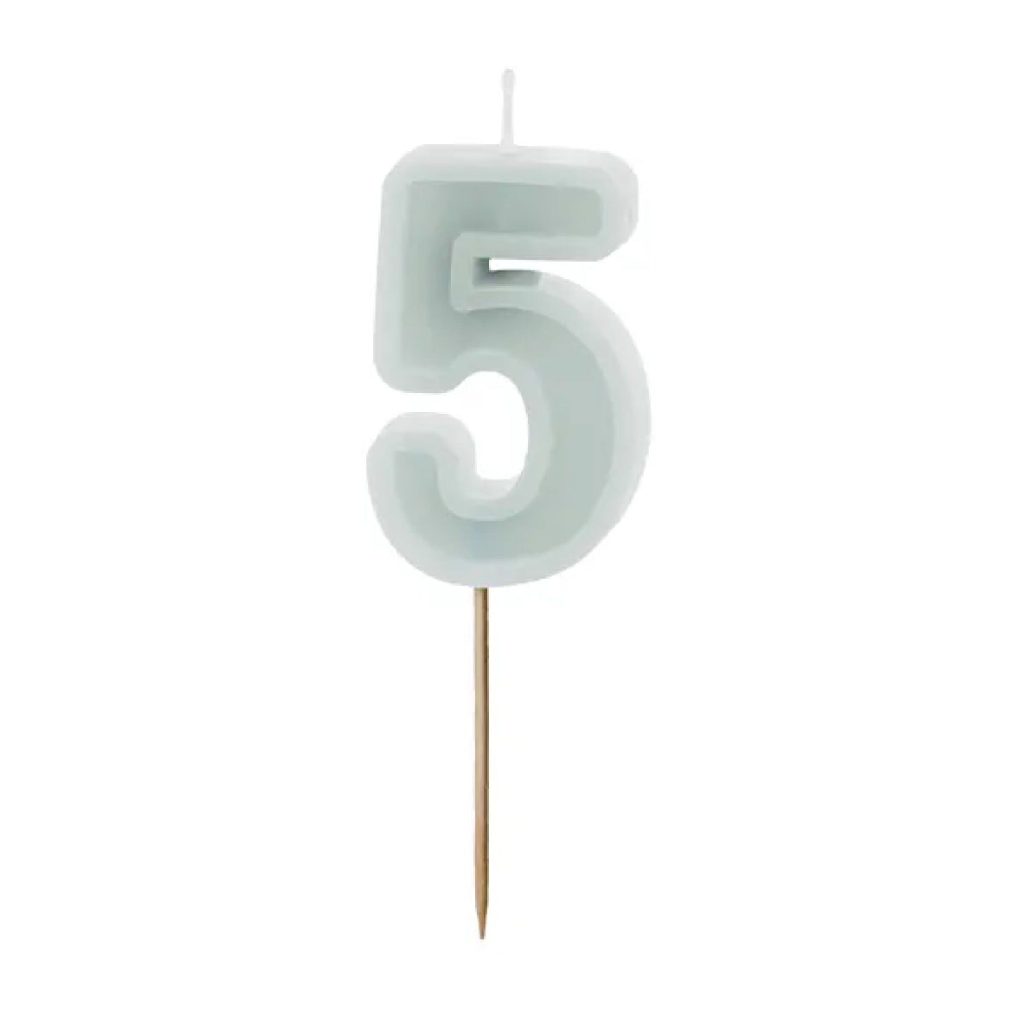 Light Mint Numbers 0-9 Candles