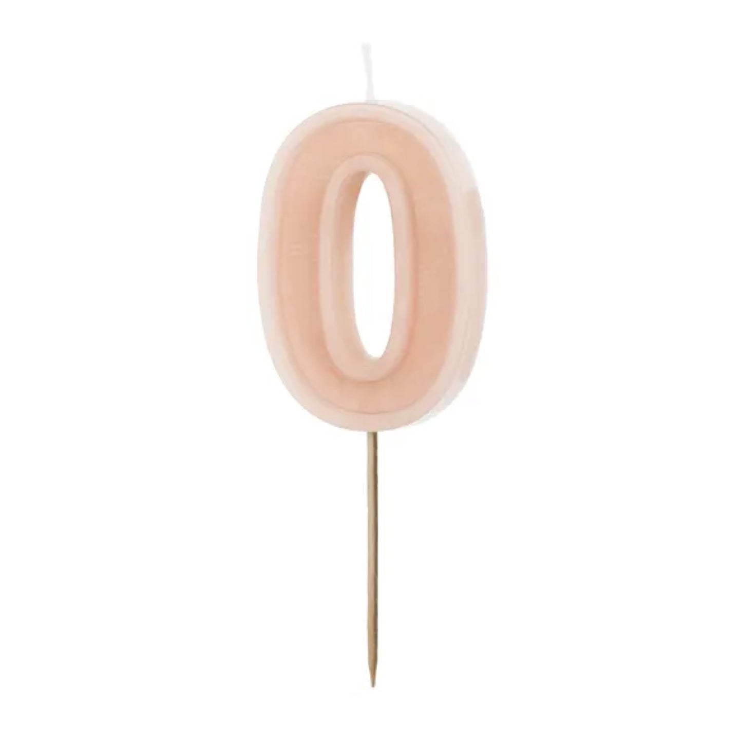 Light Pink Numbers 0-9 Candles