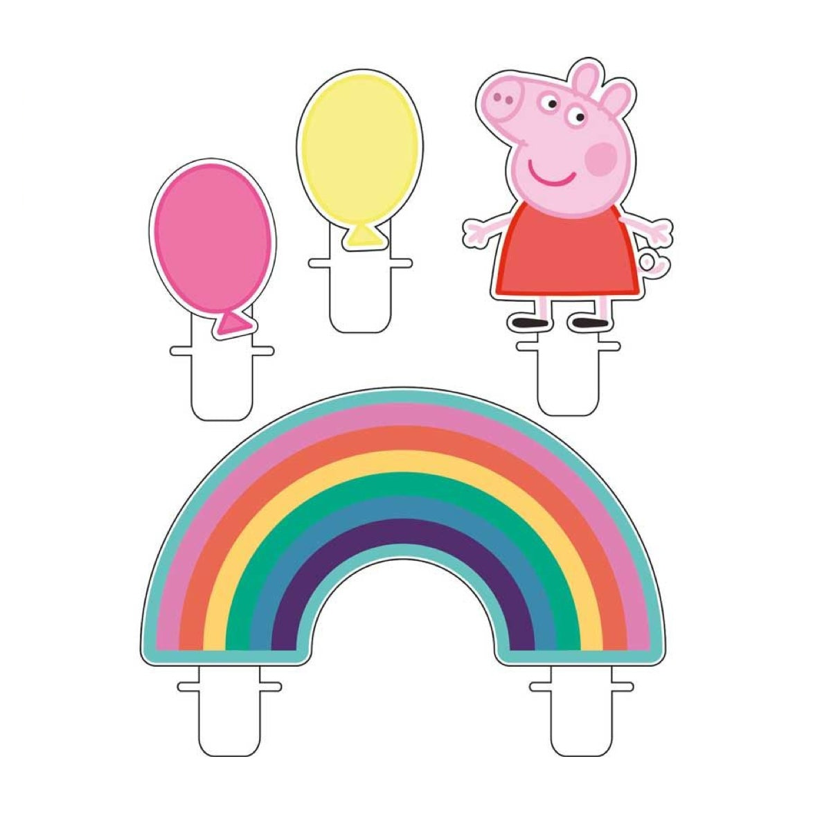 Peppa Pig Birthday Candle Set