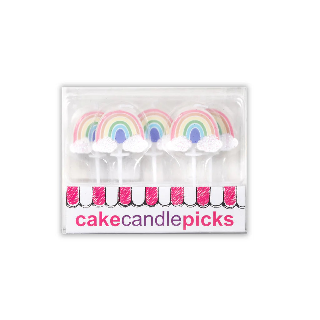 Sparkly Rainbow Candle Set