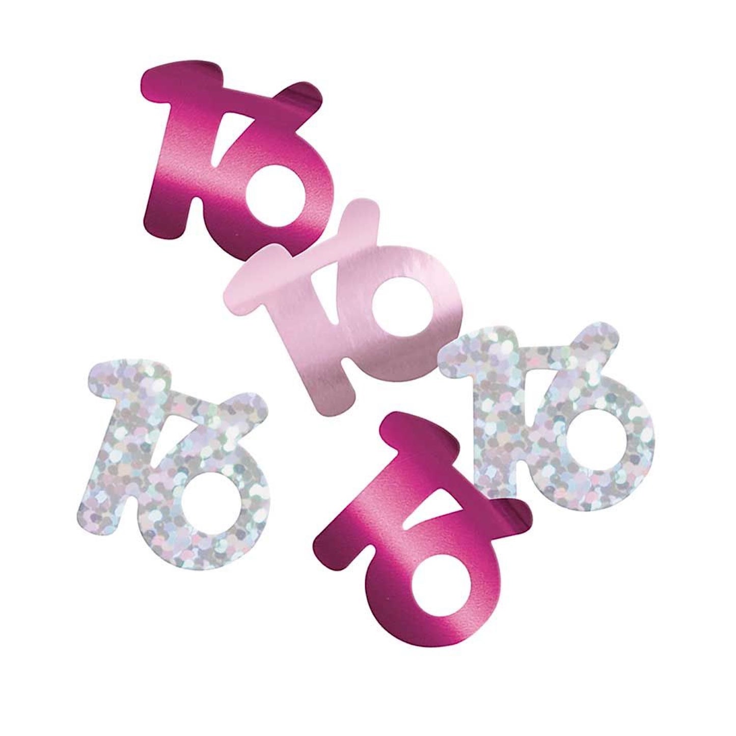 16th Birthday Pink Confetti