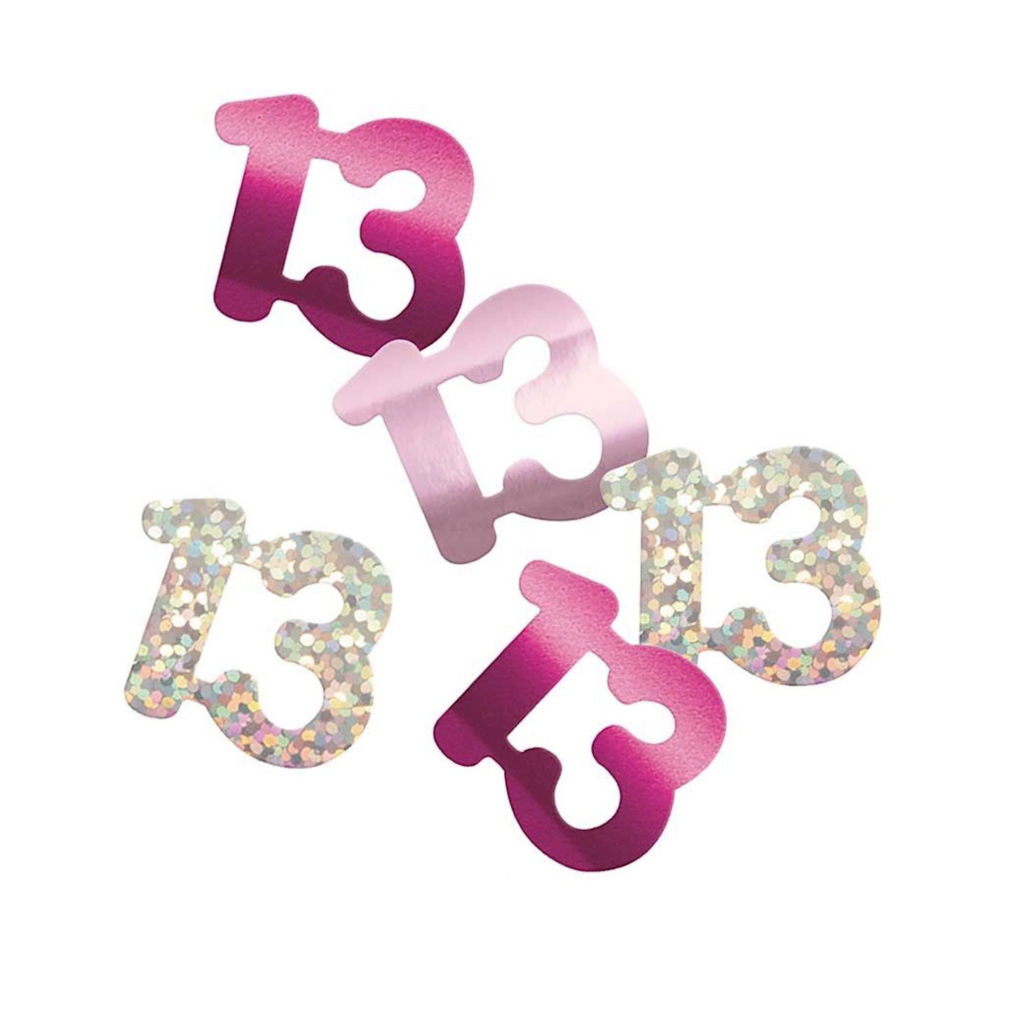 13th Birthday Pink Mixed Confetti