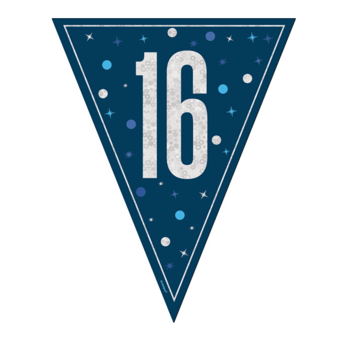 16th Birthday Navy Blue Bunting