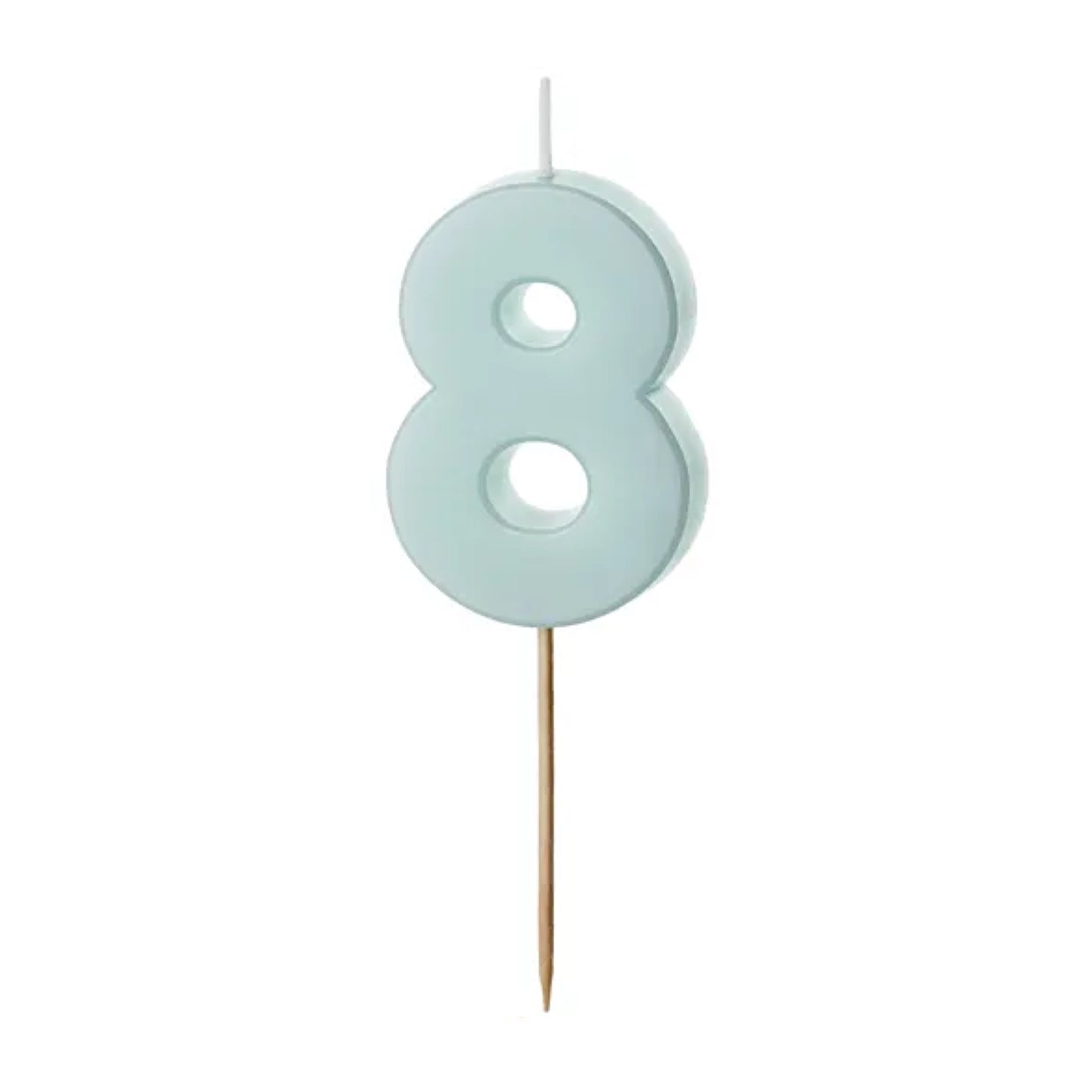 Blue Numbers 0-9 Candles