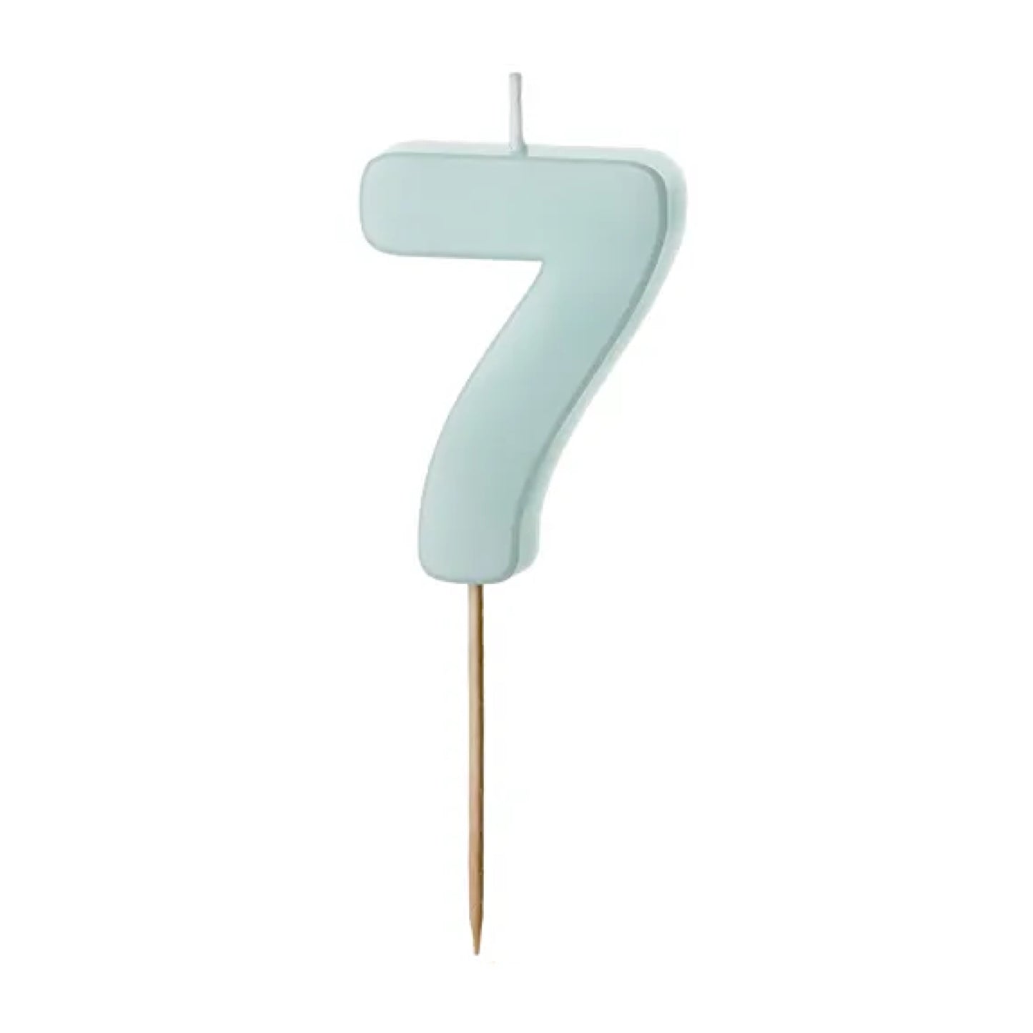 Blue Numbers 0-9 Candles