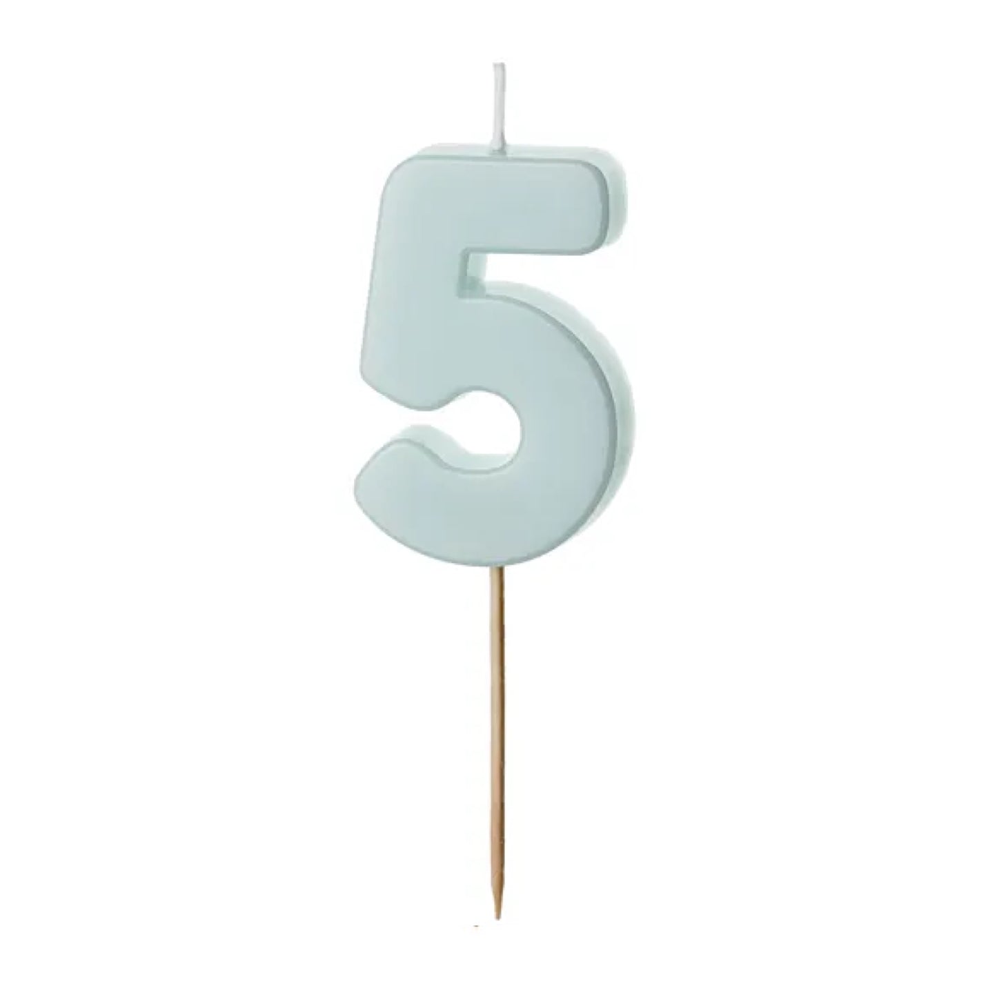 Blue Numbers 0-9 Candles