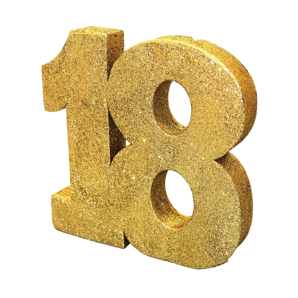 Gold Glitter 18 Table Decoration