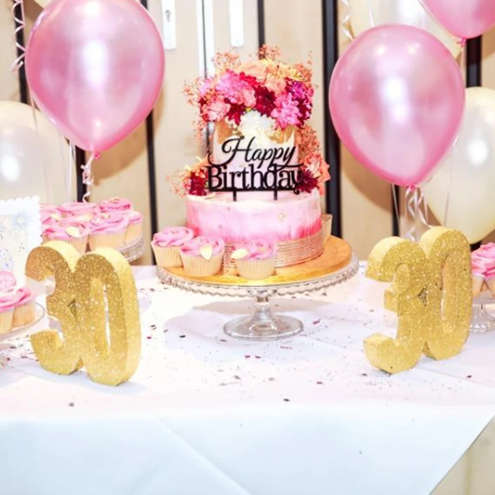 Gold Glitter 30 Table Decoration