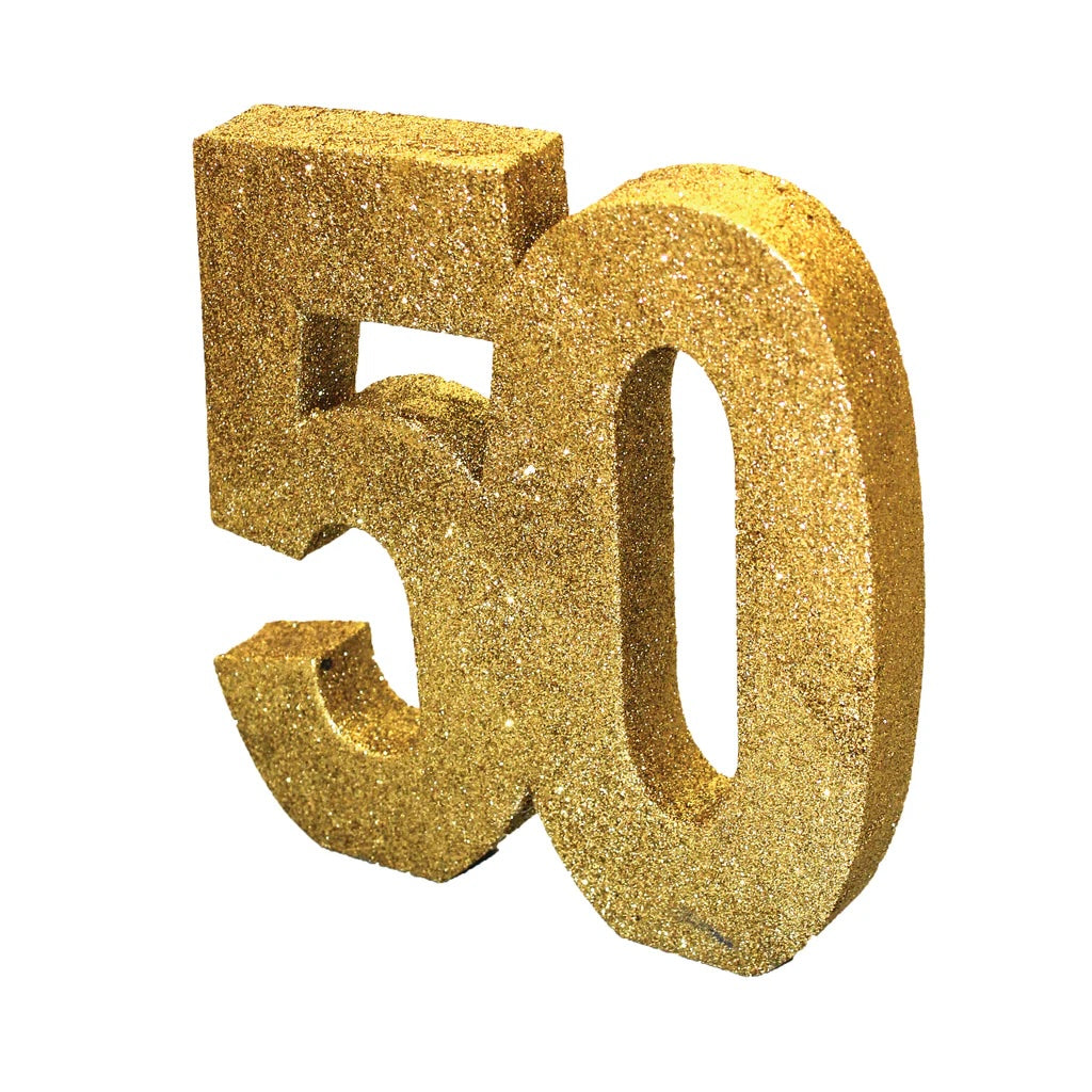 Gold Glitter 50 Table Decoration