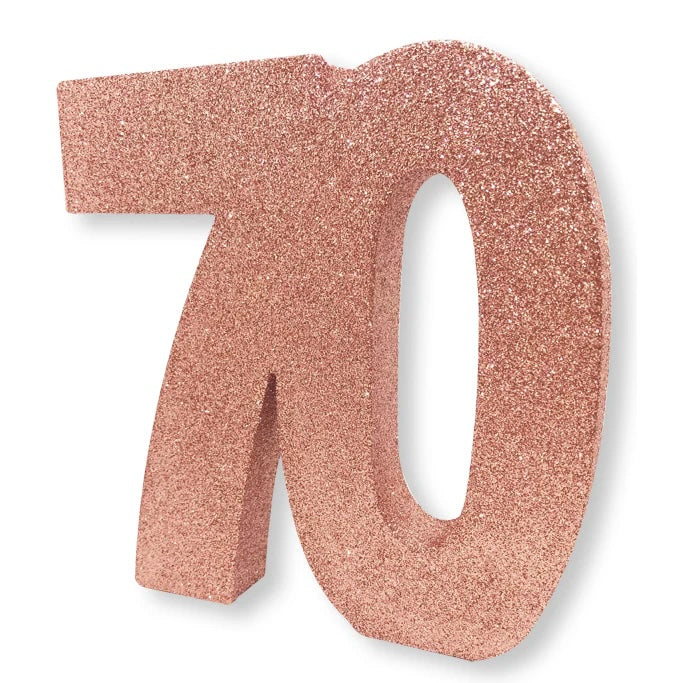 Rose Gold Glitter 70 Table Decoration