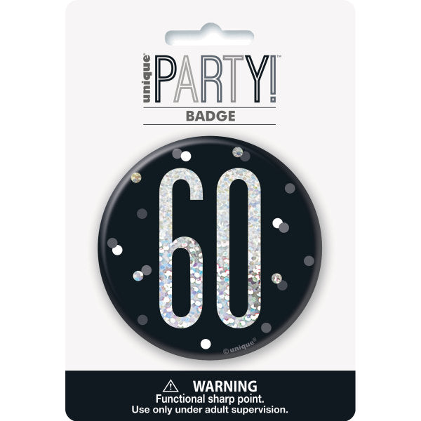 60th Birthday Black Badge