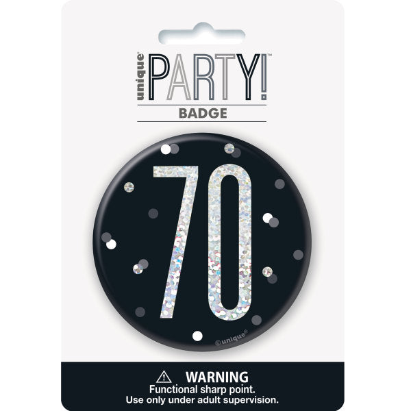 70th Birthday Black Badge
