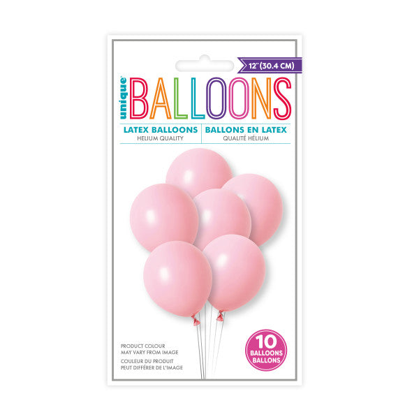 Light Pink Balloons - 10 Pack