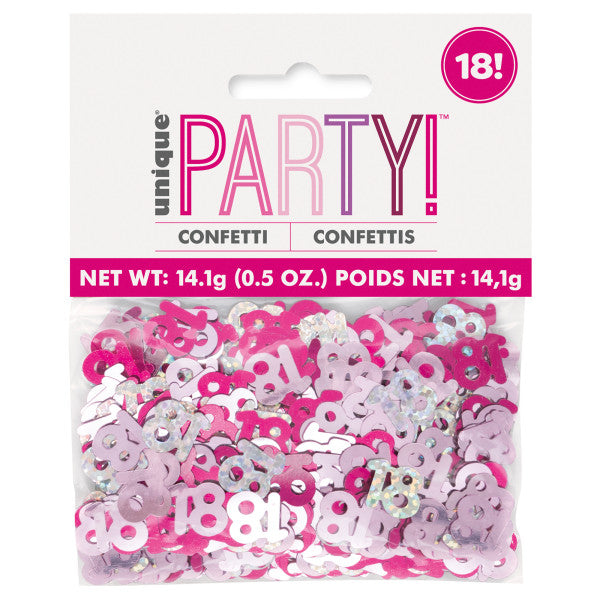 18th Birthday Pink Mixed Confetti