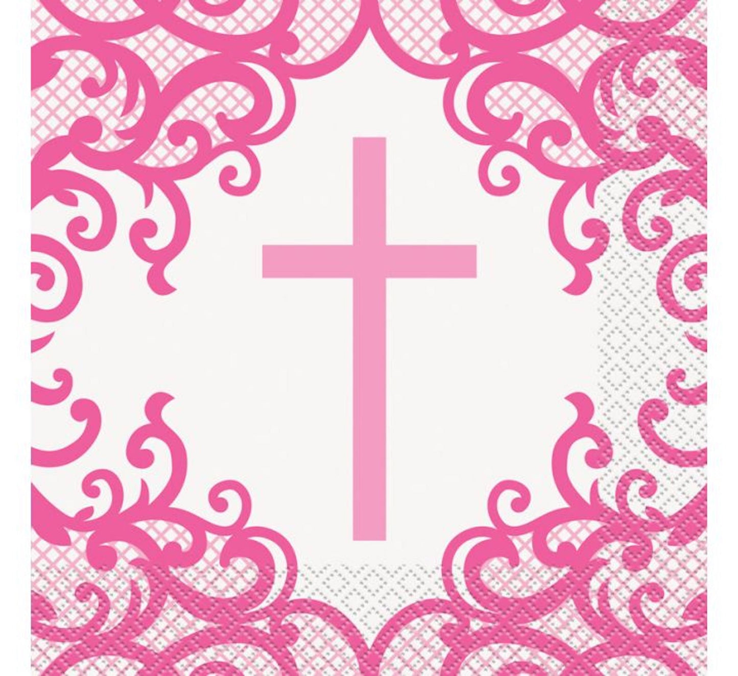 Pink Cross Napkins