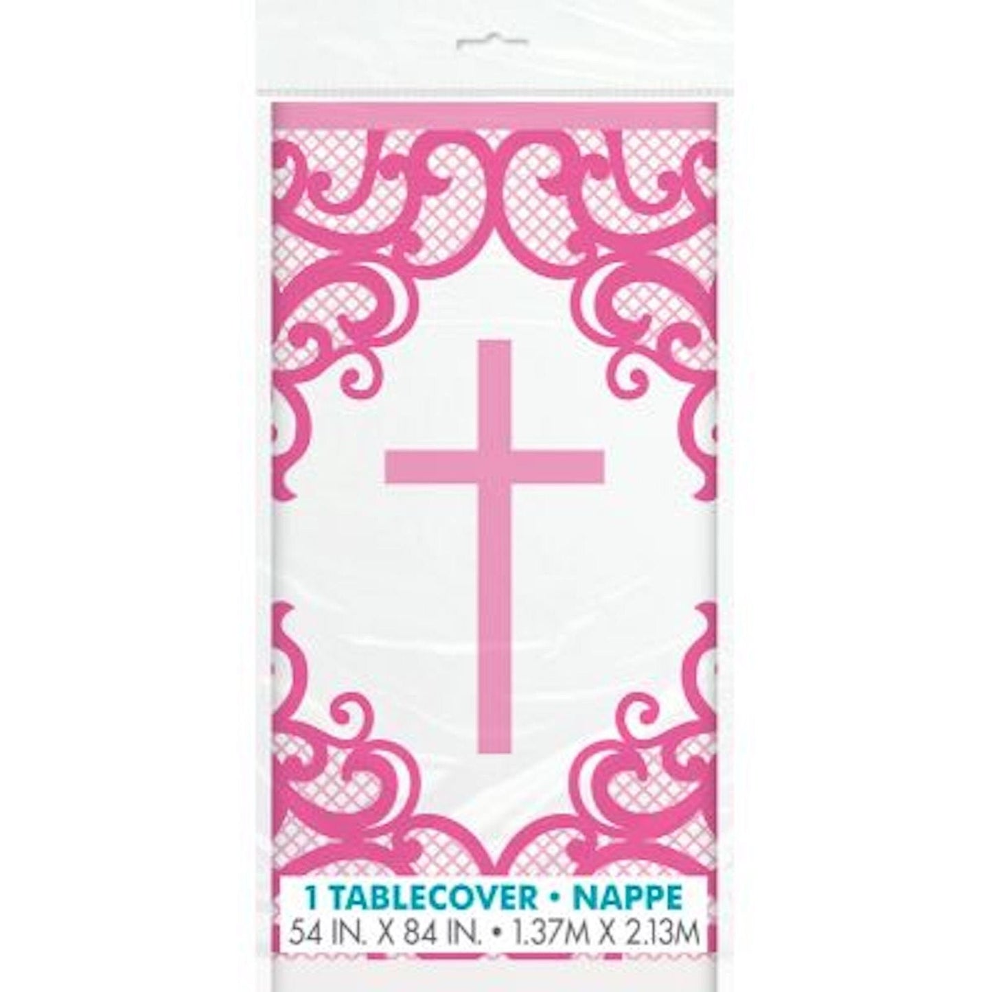 Pink Cross Table Cover