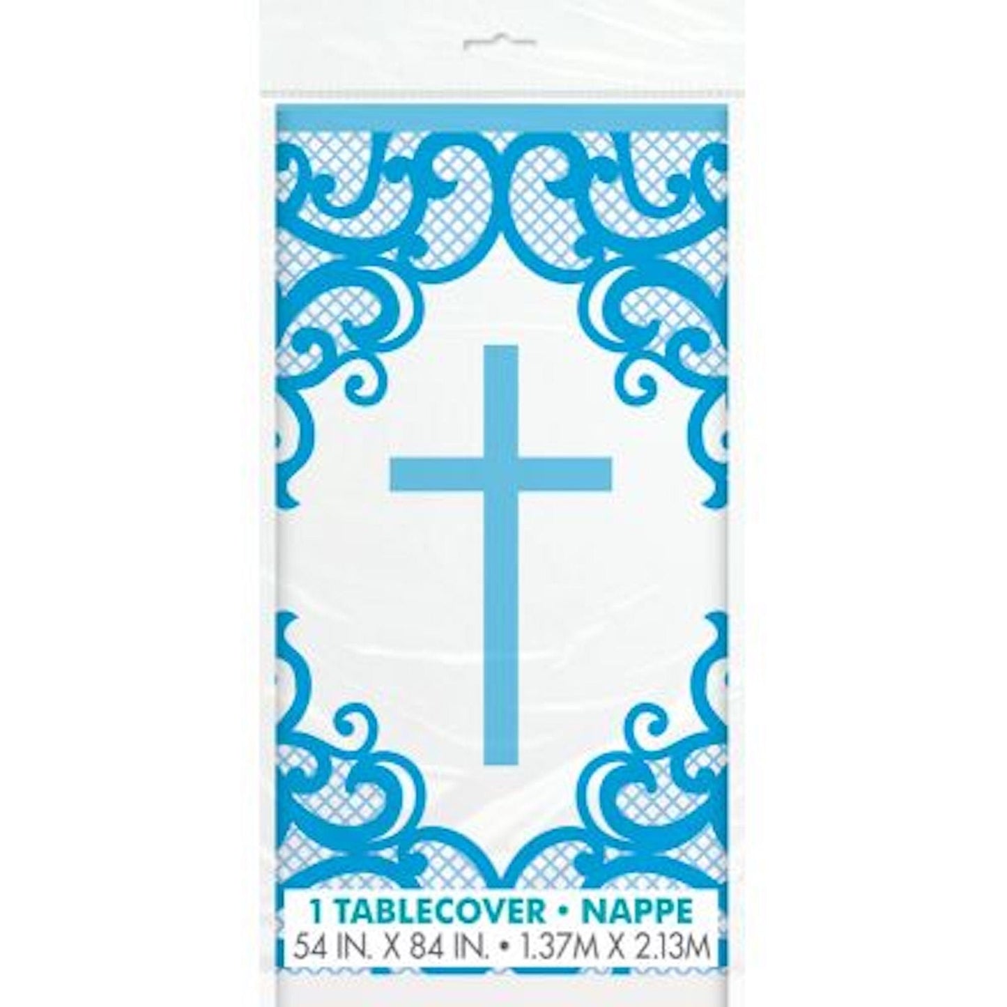 Blue Cross Table Cover