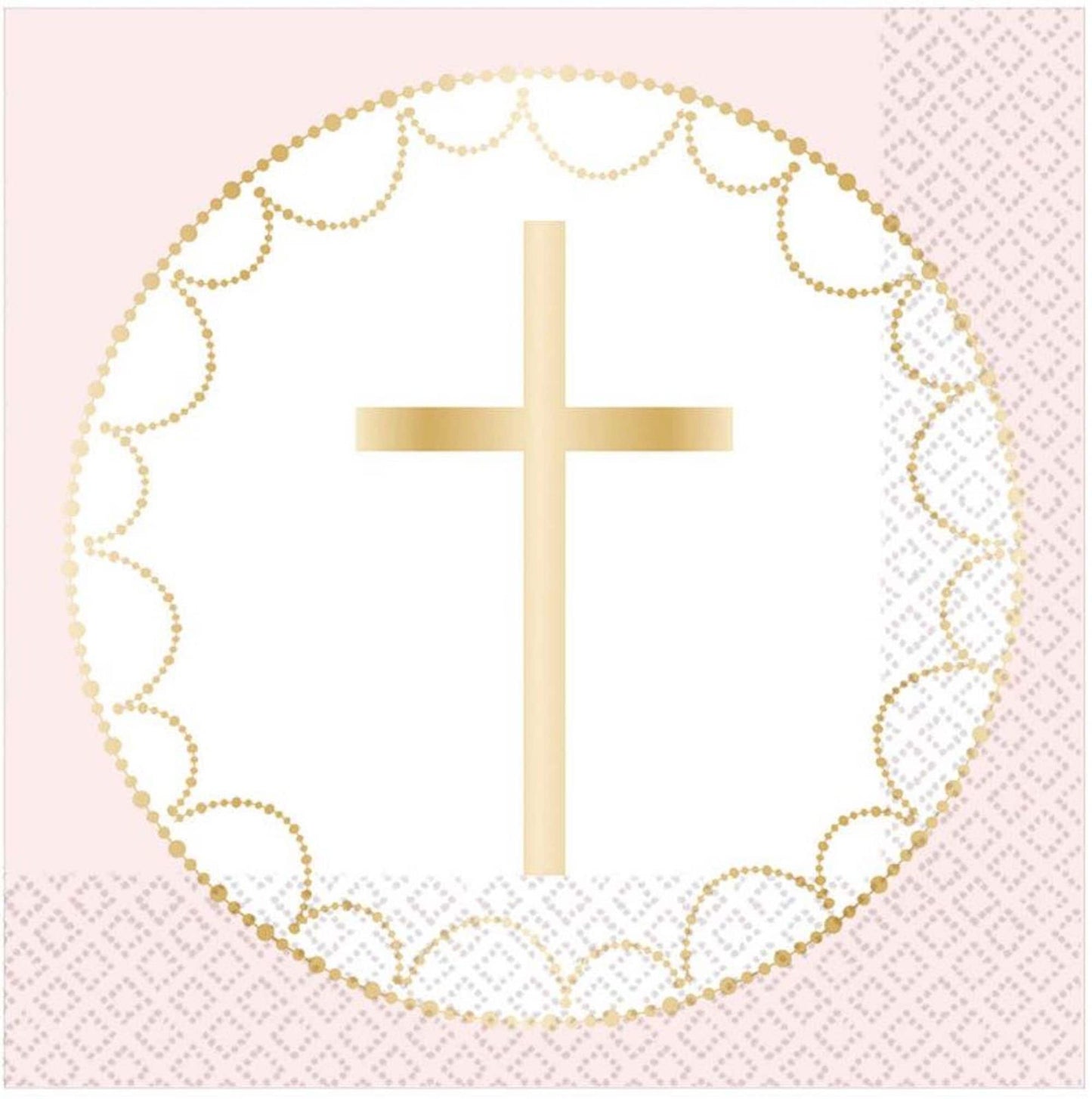 Pink Cross Napkins