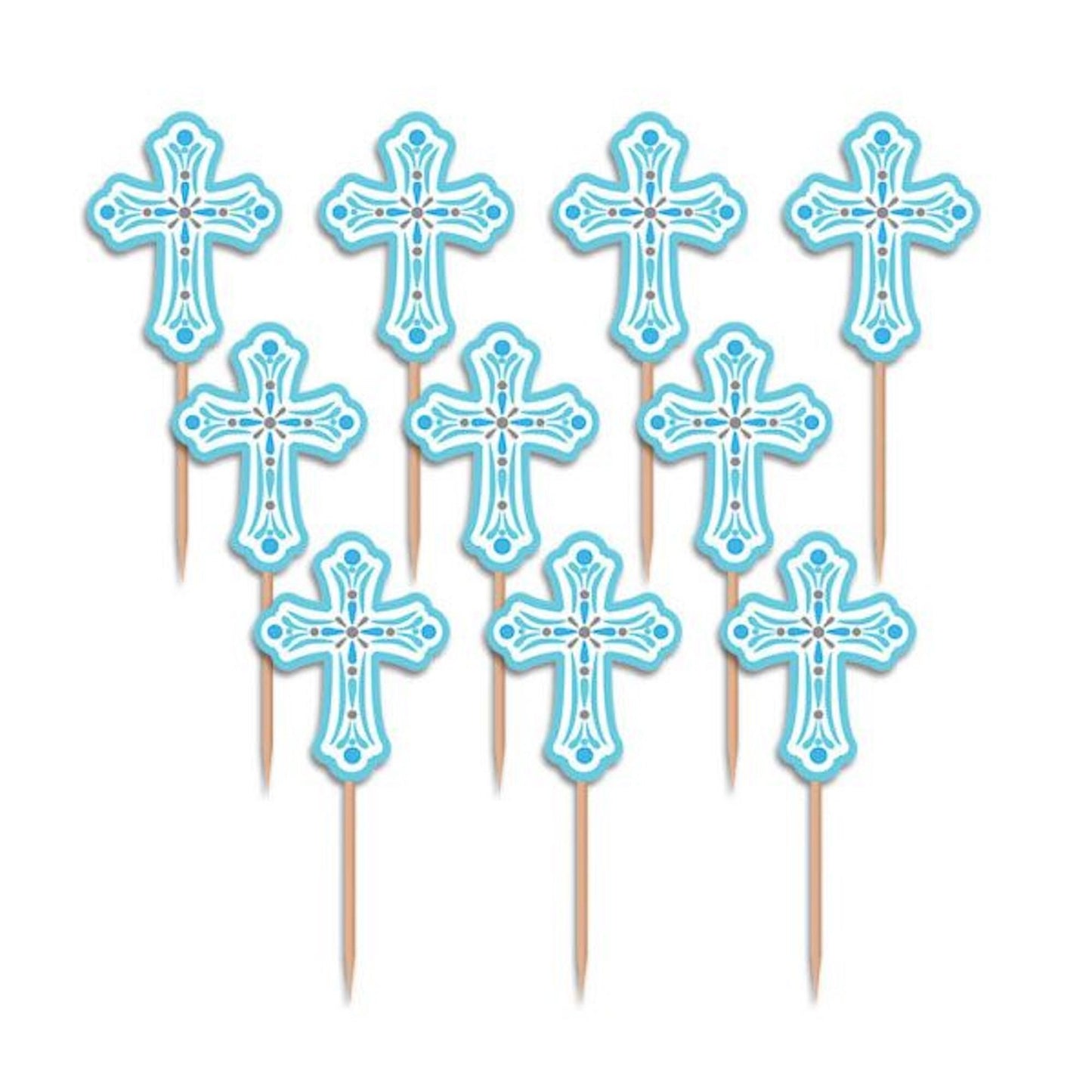 Blue Cross Cake Toppers