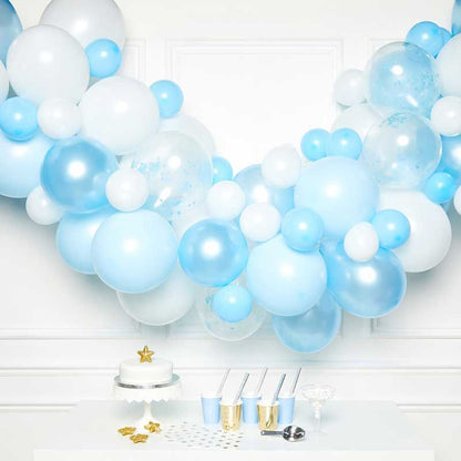 Blue And White Balloon Garland Kit