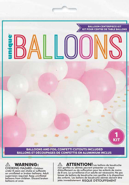 Pink & White Balloon Table Runner Kit