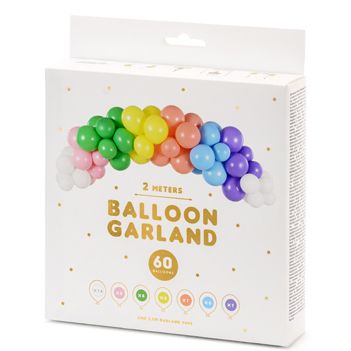 Rainbow Balloon Garland Kit