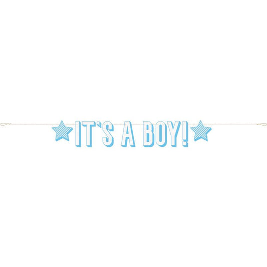 It's A Boy Star Banner