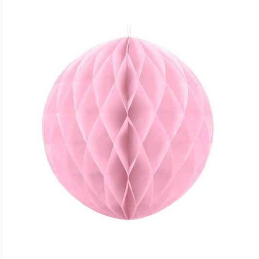 Light Pink Hanging Honeycomb Ball - 20cm