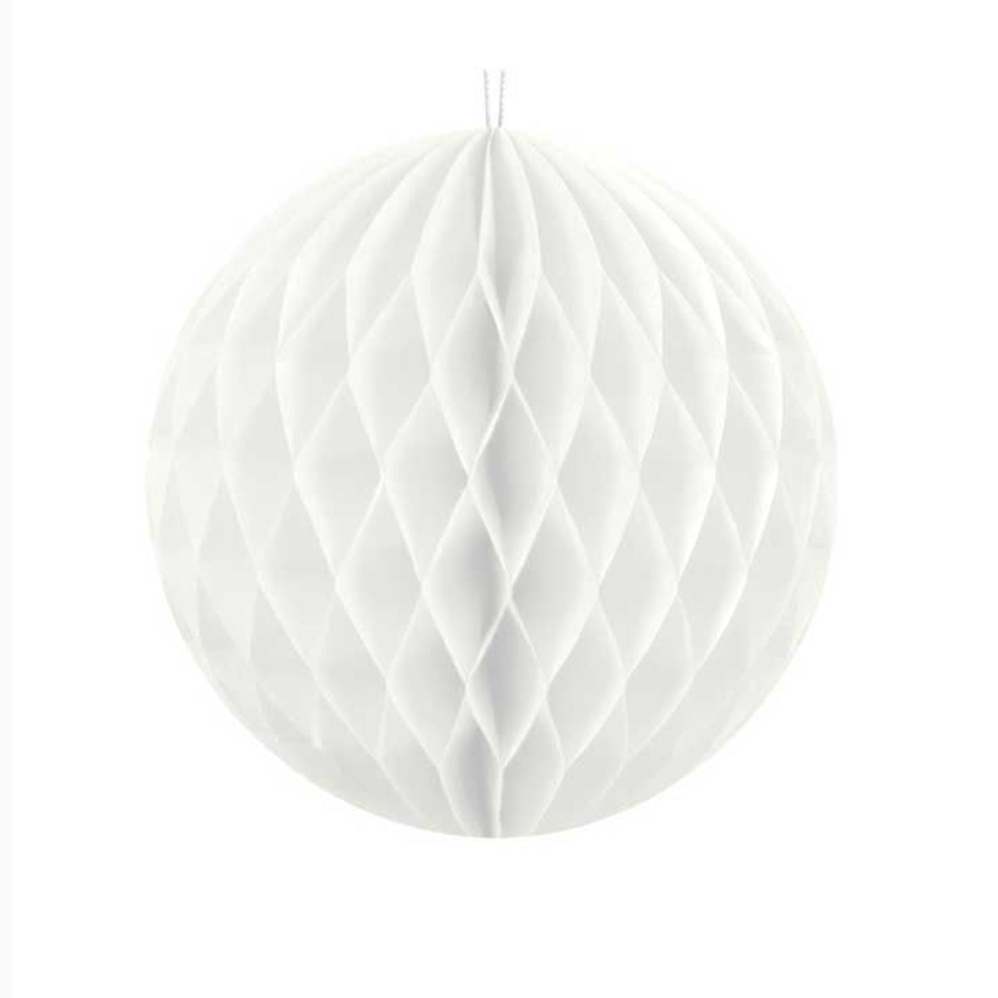 White Hanging Honeycomb Ball - 20cm