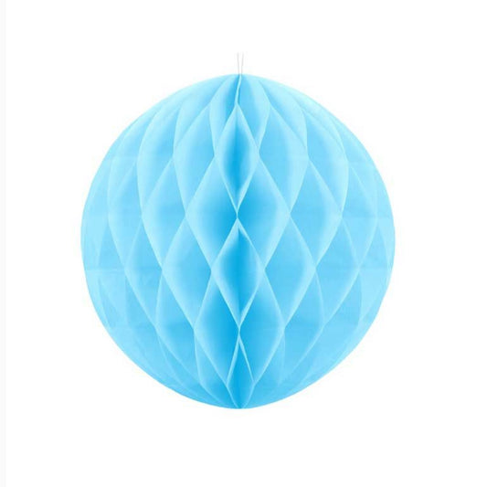 Blue Hanging Honeycomb Ball - 20cm