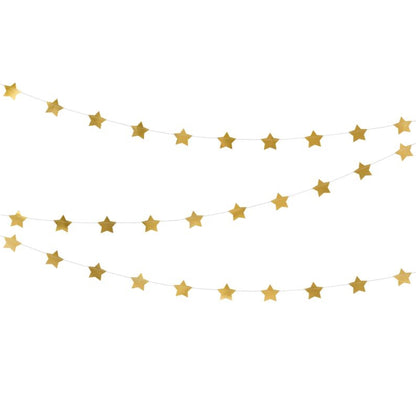 Gold Star Foil Garland