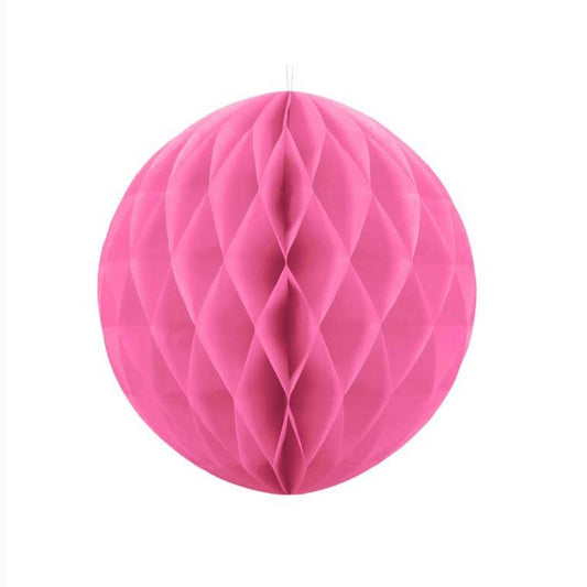 Pink Hanging Honeycomb Ball - 10cm