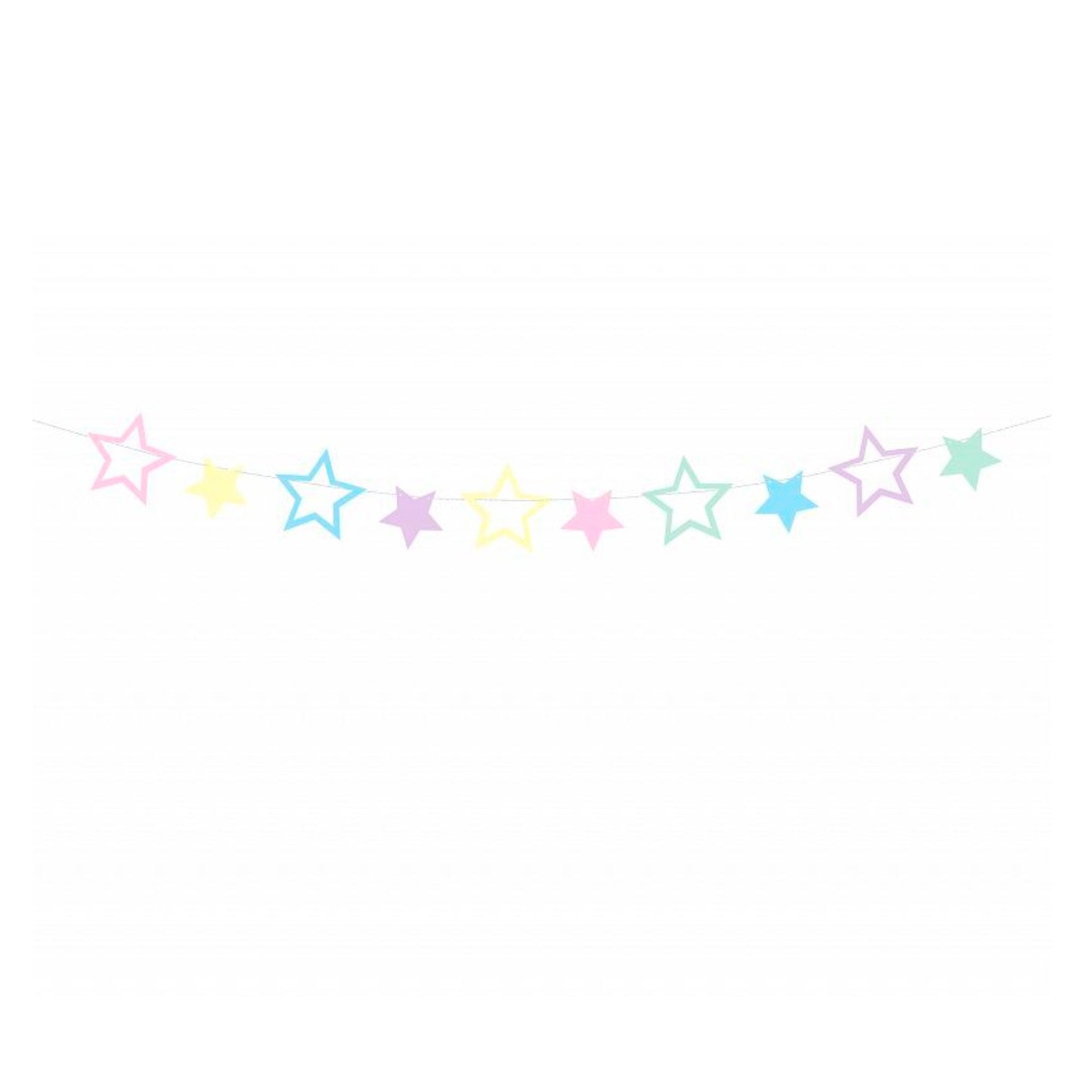 DIY Pastel Star Garland