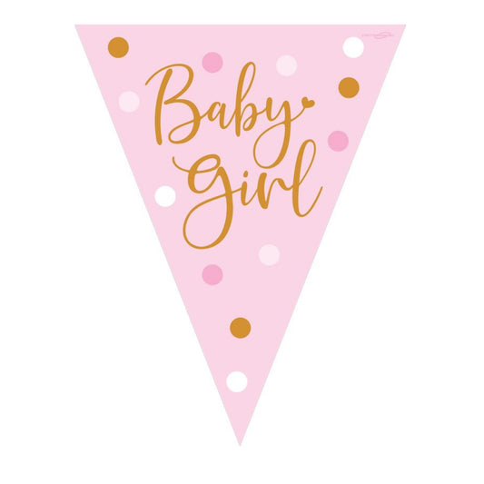 Baby Girl Foil Bunting