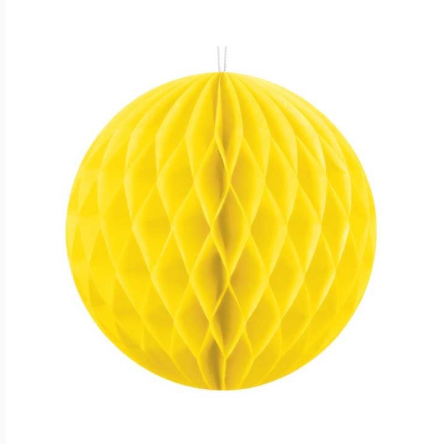 Yellow Hanging Honeycomb Ball - 30cm