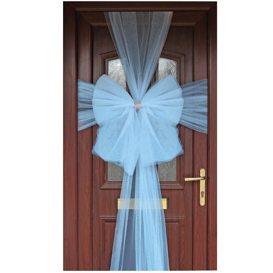 Light Blue Front Door Bow