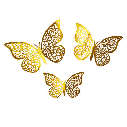 Gold Adhesive Butterflies