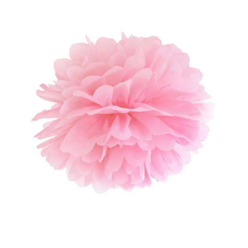 Light Pink Hanging Pom Pom - 35cm