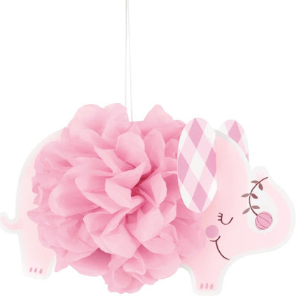 Pink Elephant Pom Poms