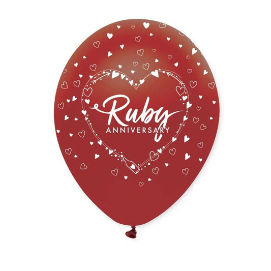 Ruby Anniversary Balloons