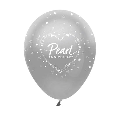 Pearl Anniversary Balloons (30th)