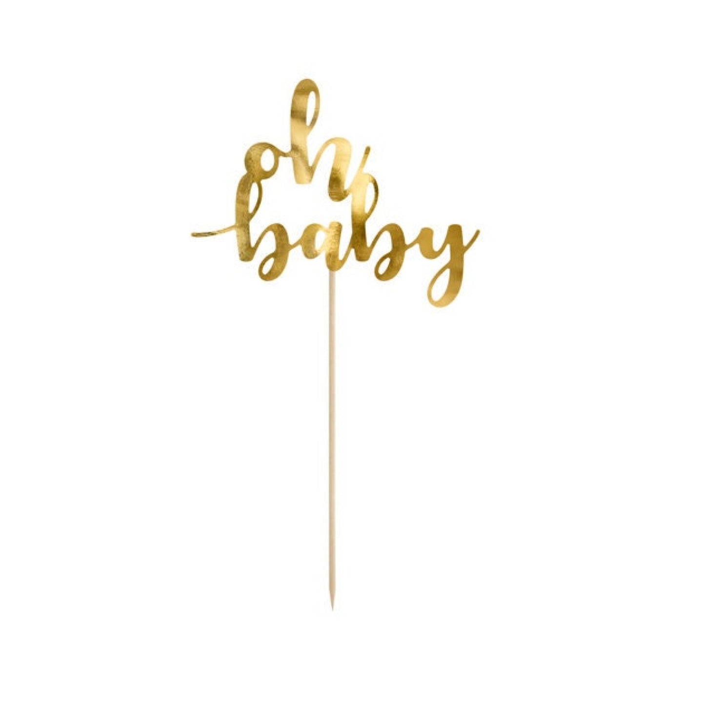 Gold Oh Baby Cake Topper