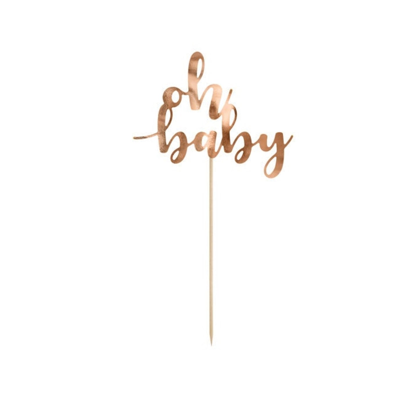 Rose Gold Oh Baby Cake Topper