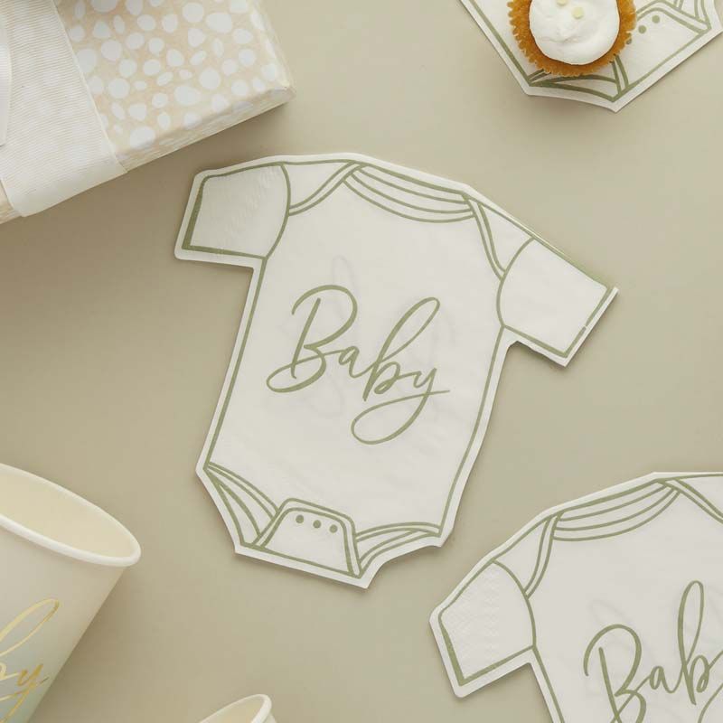 Neutral Babygrow Napkins