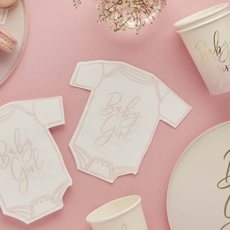 Baby Girl Babygrow Napkins