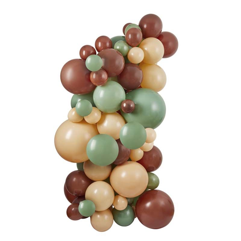 Sage Green, Nude & Brown Balloon Display