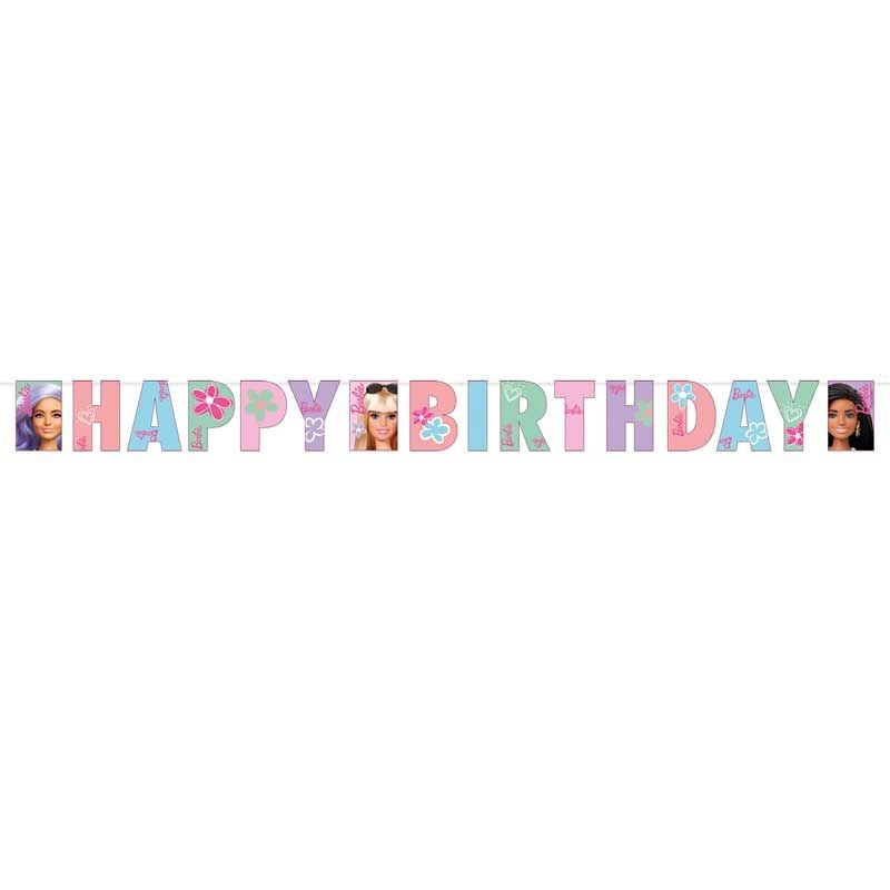 Barbie Happy Birthday Banner