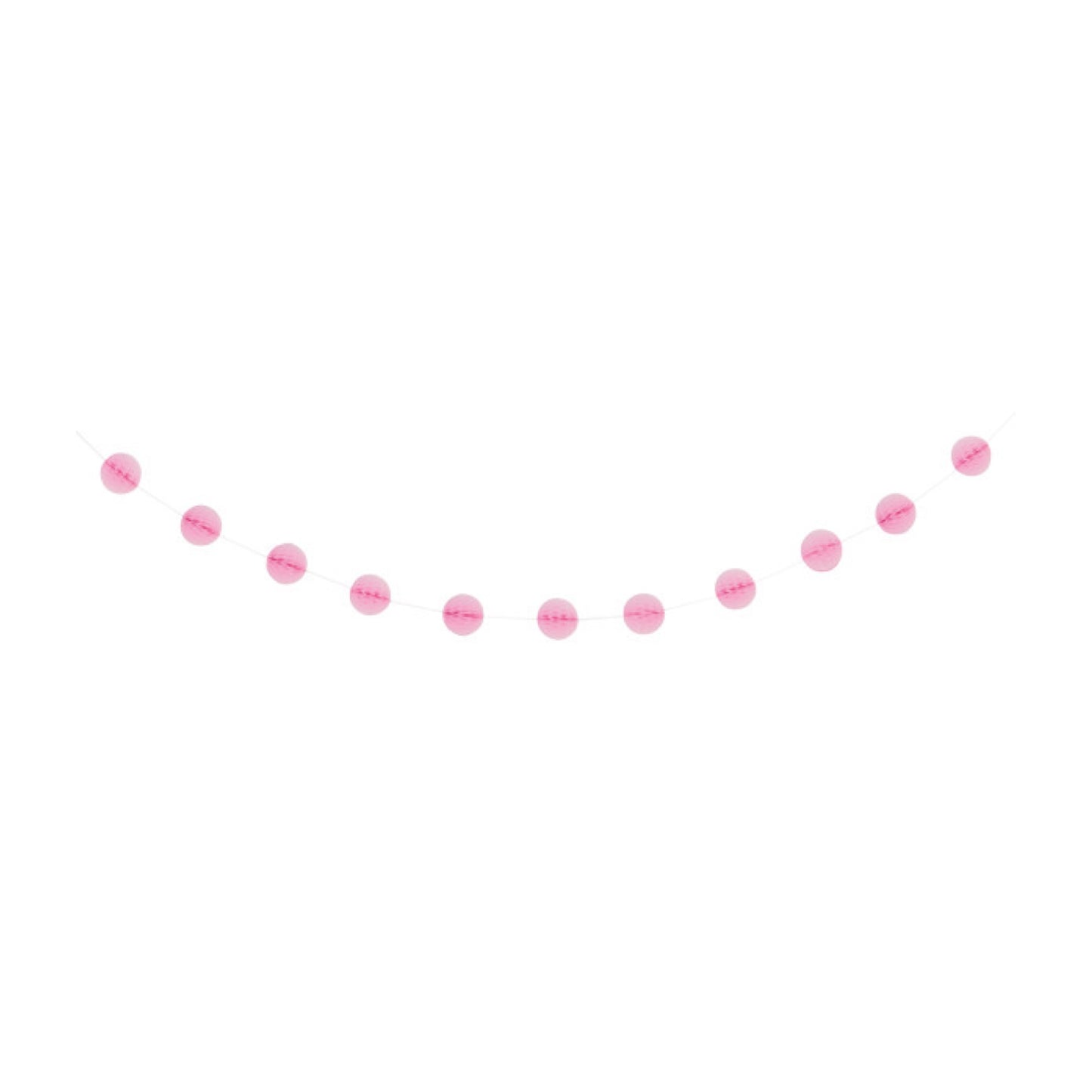 Light Pink Honeycomb Ball Garland